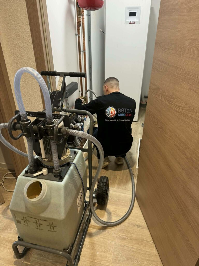 désembouage installation tertiaire a Chauny